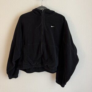 XL Nike Oversized Fleece Zip-Up in Black